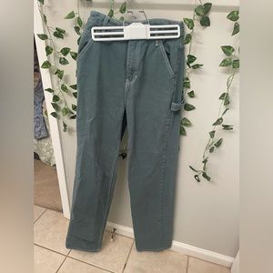 pacsun high rise green cargo pants.